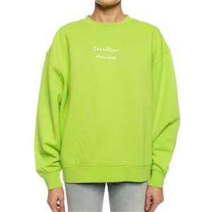 Acne Studios Neon Yellow Broken Logo Sweatshirt